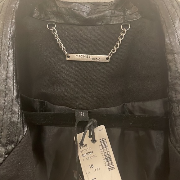 Addition Elle mixed media black blazer Size: 18 - Picture 4 of 9